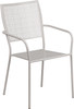 Flash Furniture Gray Square Back Patio Chair, Model# CO-2-SIL-GG