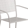 Flash Furniture Gray Square Back Patio Chair, Model# CO-2-SIL-GG 6