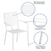 Flash Furniture White Square Back Patio Chair, Model# CO-2-WH-GG 3