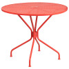 Flash Furniture 35.25RD Coral Patio Table Set, Model# CO-35RD-02CHR4-RED-GG 3