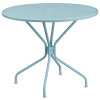 Flash Furniture 35.25RD Sky Patio Table Set, Model# CO-35RD-03CHR2-SKY-GG 3