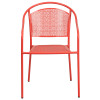 Flash Furniture Coral Round Back Patio Chair, Model# CO-3-RED-GG 5