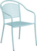 Flash Furniture Blue Round Back Patio Chair, Model# CO-3-SKY-GG