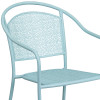 Flash Furniture Blue Round Back Patio Chair, Model# CO-3-SKY-GG 6