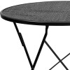 Flash Furniture 30RD Black Folding Patio Table, Model# CO-4-BK-GG 5