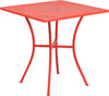 Flash Furniture 28SQ Coral Patio Table, Model# CO-5-RED-GG