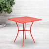 Flash Furniture 28SQ Coral Patio Table, Model# CO-5-RED-GG 2