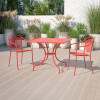 Flash Furniture 35.5SQ Coral Patio Table, Model# CO-6-RED-GG 2