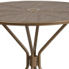 Flash Furniture 35.25RD Gold Patio Table, Model# CO-7-GD-GG 5
