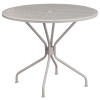 Flash Furniture 35.25RD Light Gray Patio Table, Model# CO-7-SIL-GG