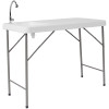 Flash Furniture 23x45 White Fold Table/Sink, Model# DAD-PYZ-116-GG
