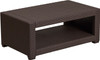 Flash Furniture Chocolate Rattan Coffee Table, Model# DAD-SF1-R-GG