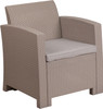 Flash Furniture Gray Rattan Outdoor Chair, Model# DAD-SF2-1-GG