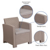 Flash Furniture Gray Rattan Outdoor Chair, Model# DAD-SF2-1-GG 3