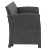 Flash Furniture Dark Gray Rattan Loveseat, Model# DAD-SF2-2-DKGY-GG 7