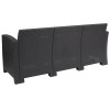 Flash Furniture Dark Gray Rattan Outdoor Sofa, Model# DAD-SF2-3-DKGY-GG 5