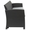 Flash Furniture Dark Gray Rattan Outdoor Sofa, Model# DAD-SF2-3-DKGY-GG 7