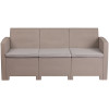 Flash Furniture Light Gray Rattan Outdoor Sofa, Model# DAD-SF2-3-GG 7