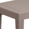Flash Furniture Light Gray Rattan Coffee Table, Model# DAD-SF2-T-GG 5