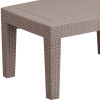 Flash Furniture Light Gray Rattan Coffee Table, Model# DAD-SF2-T-GG 7