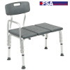 Flash Furniture HERCULES Series Gray Bath Transfer Bench, Model# DC-HY3510L-GRY-GG 5