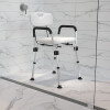 Flash Furniture HERCULES Series White Adjustable Bath Chair, Model# DC-HY3520L-WH-GG 2