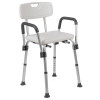 Flash Furniture HERCULES Series White Adjustable Bath Chair, Model# DC-HY3520L-WH-GG 7