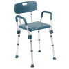 Flash Furniture HERCULES Series Navy Quick Release Bath Chair, Model# DC-HY3523L-NV-GG 7