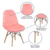 Flash Furniture Hermosa Pink Shaggy Chair, Model# DL-12-GG 3