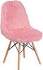 Flash Furniture Light Pink Shaggy Chair, Model# DL-8-GG