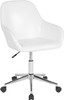 Flash Furniture Cortana White Leather Mid-Back Chair, Model# DS-8012LB-WH-GG