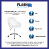 Flash Furniture Cortana White Leather Mid-Back Chair, Model# DS-8012LB-WH-GG 3