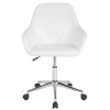 Flash Furniture Cortana White Leather Mid-Back Chair, Model# DS-8012LB-WH-GG 6