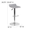 Flash Furniture Gray Vinyl Barstool, Model# DS-801B-GY-GG 4