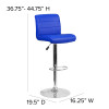 Flash Furniture Blue Vinyl Barstool, Model# DS-8101B-BL-GG 4