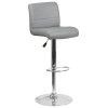 Flash Furniture Gray Vinyl Barstool, Model# DS-8101B-GY-GG