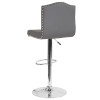 Flash Furniture Bellagio Gray Leather Barstool, Model# DS-8111-GRY-GG 5