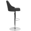Flash Furniture Trieste Black Fabric Barstool, Model# DS-8121A-BLK-F-GG 4