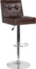 Flash Furniture Ravello Brown Leather Barstool, Model# DS-8411-BRN-GG