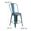 Flash Furniture Distressed Blue-Tl Metal Stool, Model# ET-3534-24-KB-GG 4