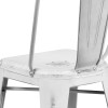 Flash Furniture Distressed White Metal Stool, Model# ET-3534-24-WH-GG 6