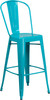 Flash Furniture 30" Teal Metal Outdoor Stool, Model# ET-3534-30-CB-GG