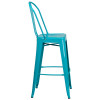 Flash Furniture 30" Teal Metal Outdoor Stool, Model# ET-3534-30-CB-GG 7