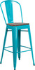 Flash Furniture 30" Teal Metal Barstool, Model# ET-3534-30-CB-WD-GG