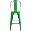 Flash Furniture Distressed Green Metal Stool, Model# ET-3534-30-GN-GG 5