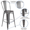 Flash Furniture 30"H Distressed Silver Stool, Model# ET-3534-30-SIL-GG 3