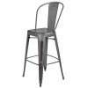 Flash Furniture 30"H Distressed Silver Stool, Model# ET-3534-30-SIL-GG 5