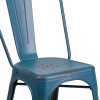 Flash Furniture Distressed Blue Metal Chair, Model# ET-3534-AB-GG 6