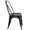 Flash Furniture Distressed Black Metal Chair, Model# ET-3534-BK-GG 7