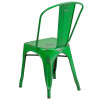 Flash Furniture Distressed Green Metal Chair, Model# ET-3534-GN-GG 5